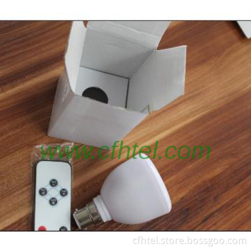 LED bulb lamp 5W, rechargeable emergency, with remote control